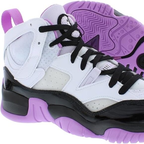Jordan Jumpman Two Trey (GS) White/Black-Barely Grape Shoes - US 6 - With Box - Picture 1 of 9